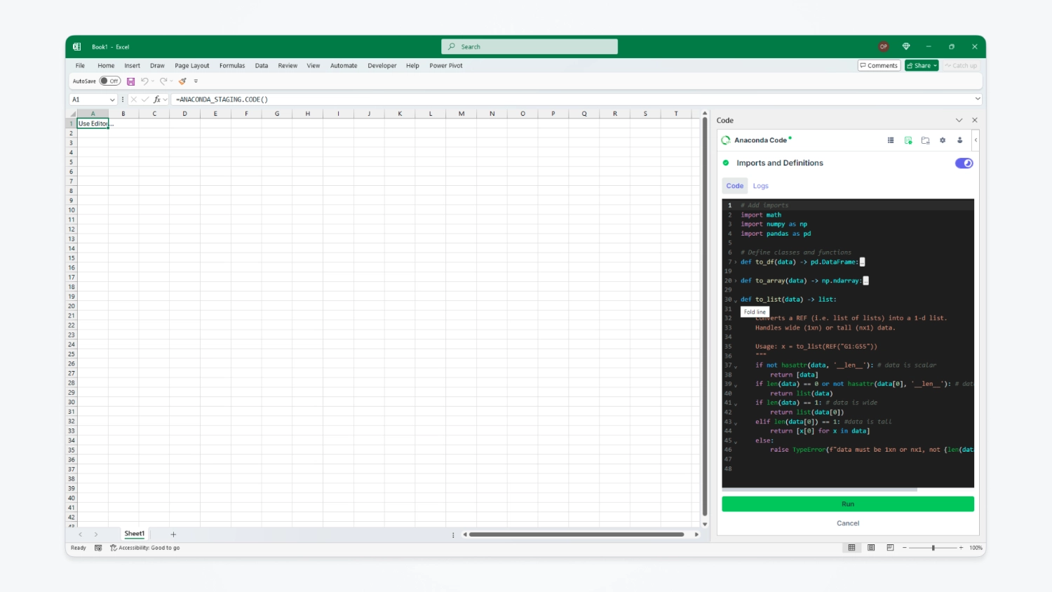 Create and Use User Defined Functions for Excel with Python Using ...